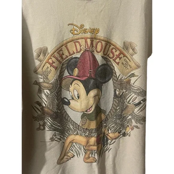 Vintage Disney Field Mickey T-Shirt Explorer The Mickey Adult Size
